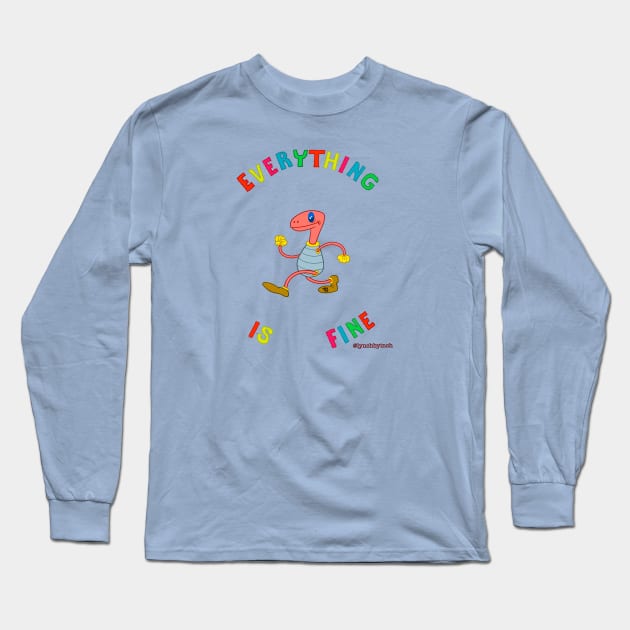 ERASERHEAD Everything is Fine (color) Long Sleeve T-Shirt by TristanYonce